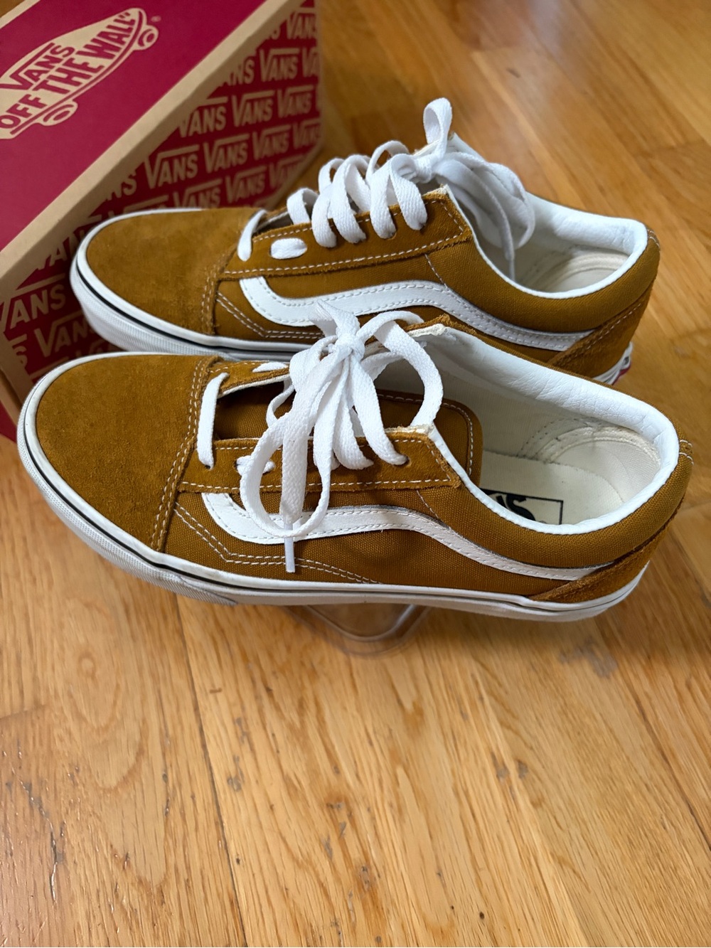Vans Old Skool Sneakers in Mustard and White